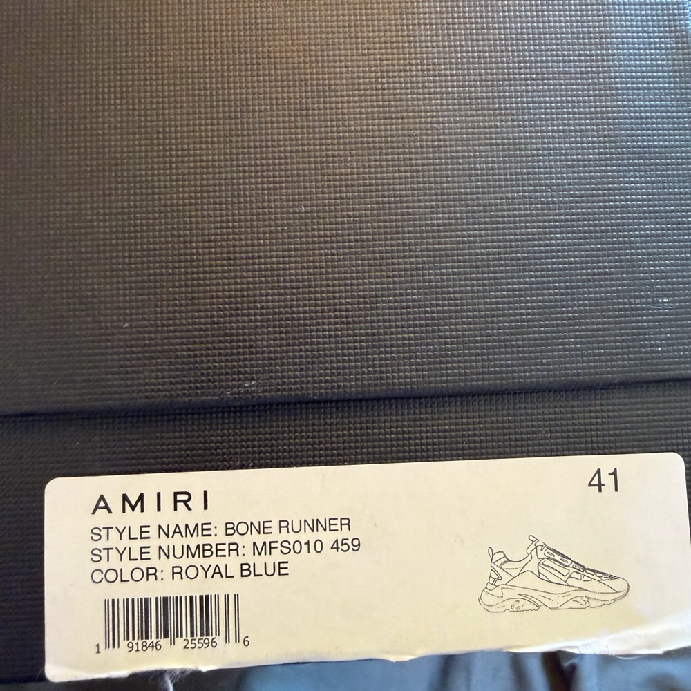 AMIRI Royal blue BRAND NEW!! Bone Runner sneaker - Picture 13 of 13